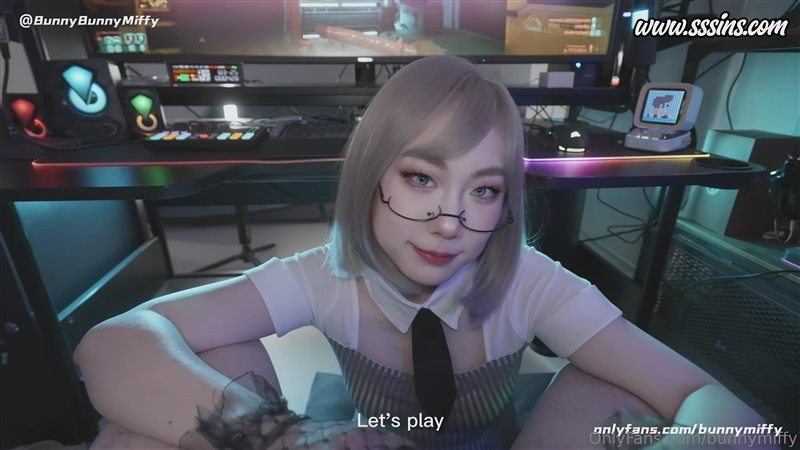 Bunnymiffy米菲兔 – [4K] AI少女来了！不要打游戏了，跟我一起玩吧-)打游戏时遇到AI少女口交取精!（上篇）（4K60帧） [1V／2.29GB]
